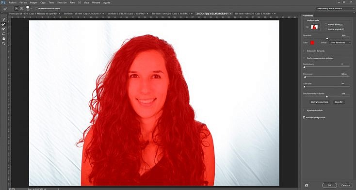 Perfeccionar Borde para versiones Photoshop CC 2015.5 en adelante: Seleccionar y Aplicar Máscara